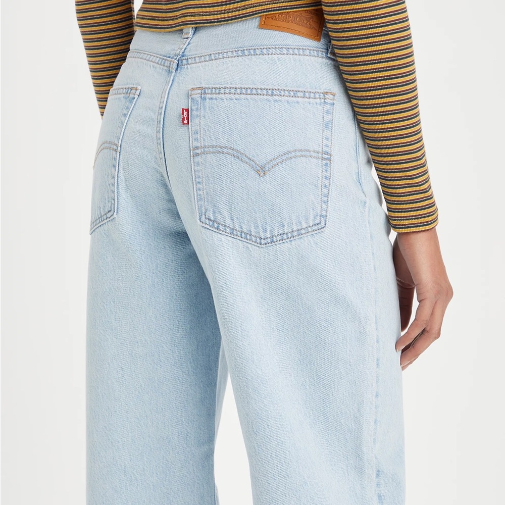 Levi's Light Blue High-Rise Straight Jeans - Picture 6 of 11